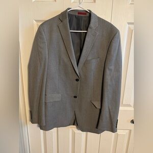 Alfani men’s 40R slim fit suit jacket blazer sports coat gray